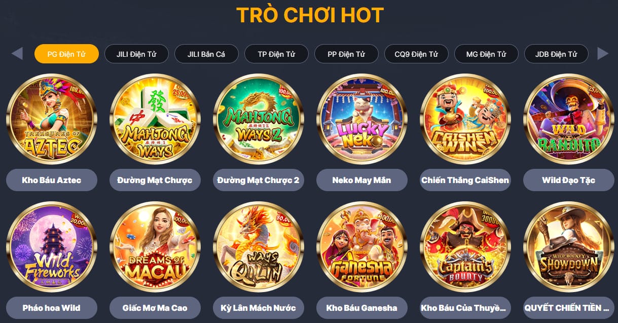 Cung cấp đa dạng trò chơi cá cược trực tuyến